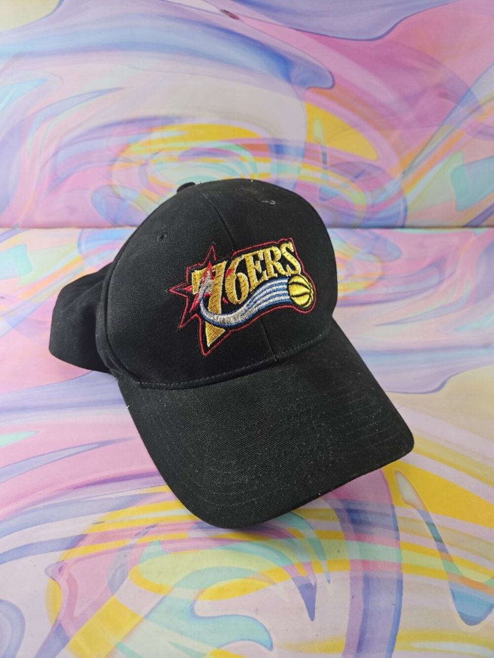 Philadelphia 76ers Lightwear Light-Up Hat Adjustable Hook and Loop Design READ